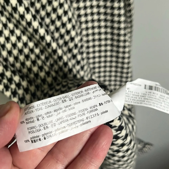 Zara houndstooth dress size medium - Picture 4 of 6